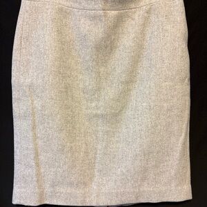J. Crew Light Gray Pencil Skirt